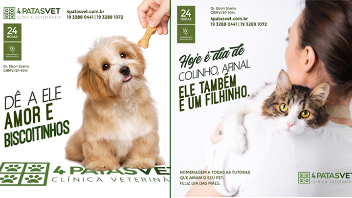 4patas veterinaria, matera propaganda